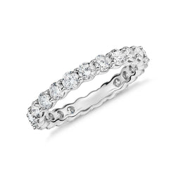 Ronde Dames Echt Diamanten Trouwring Sieraden 2,30 ct. 14K Wit Goud