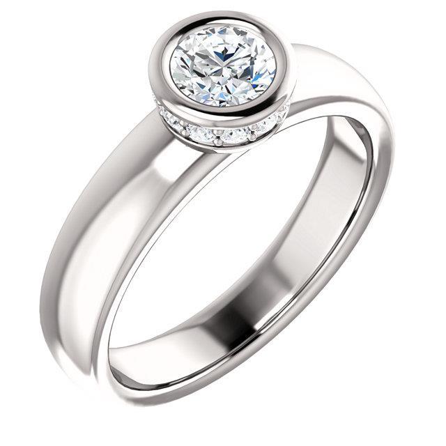 Ronde Diamanten Echte Jubileumring 1.66 karaat Bezel en Griffenset - harrychadent.nl