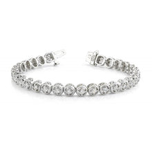 Afbeelding in Gallery-weergave laden, Ronde Echt Diamanten 4.80 Karaat Tennisarmband Wit Goud 14K
