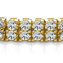 Afbeelding in Gallery-weergave laden, Ronde Echt Diamanten Basis Tennisarmband Geel Goud 14K 11 Karaat
