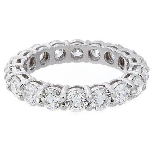 Ronde Echt Diamanten Bruiloft Eeuwigheid Dames Band Gouden Sieraden 5,10 Karaat - harrychadent.nl