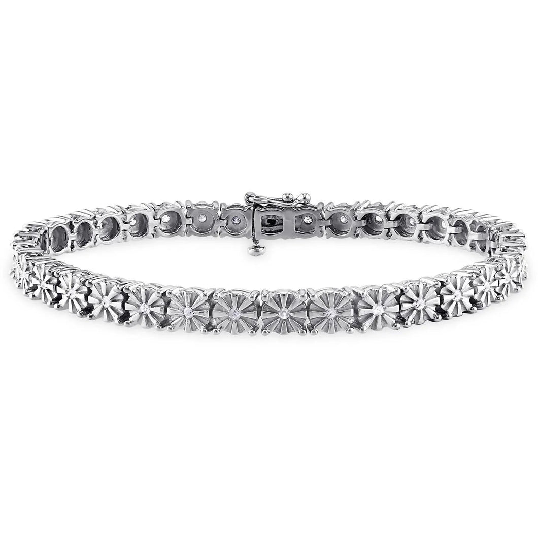 Ronde Echt Diamanten Tennis Armband Sieraden 1,80 Ct Massief Gouden Diamant Geslepen Montage