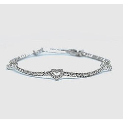 Ronde Echt Diamanten Tennisarmband 2,50 Karaat F G Vs1 Witgoud 14K