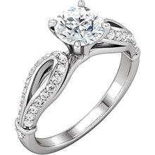 Afbeelding in Gallery-weergave laden, Ronde Echt Diamanten Verlovingsring 1,90 Karaat Witgoud 14K
