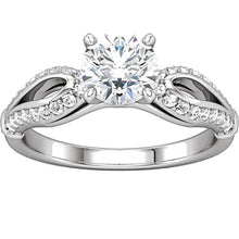 Afbeelding in Gallery-weergave laden, Ronde Echt Diamanten Verlovingsring 1,90 Karaat Witgoud 14K
