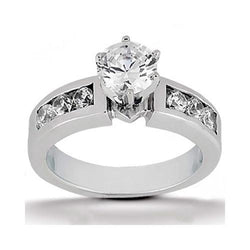 Ronde Echt Diamanten Verlovingsring Sieraden Nieuw 1,70 Karaat