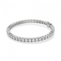 Ronde Geslepen 5,40 karaat Sprankelende Echt Diamanten Tennisarmband Wit Goud