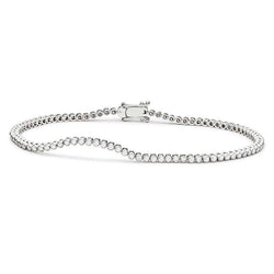 Ronde Geslepen Echt Diamanten Tennisarmband Dames Gouden Sieraden 2,40 Karaat