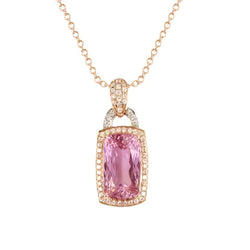 Roze Kunziet Ketting