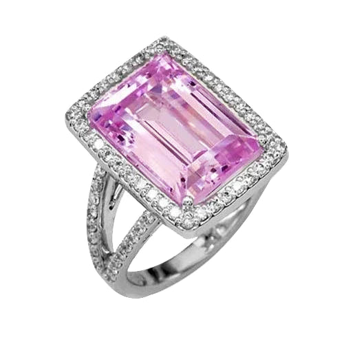 Roze Kunziet Stenen Ring