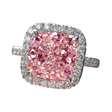 Afbeelding in Gallery-weergave laden, Roze saffier edelsteen 5 karaat verlovingsring wit goud 14K sieraden - harrychadent.nl
