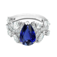 Afbeelding in Gallery-weergave laden, echte round diamant 2.50karaat ring vooraanzicht
