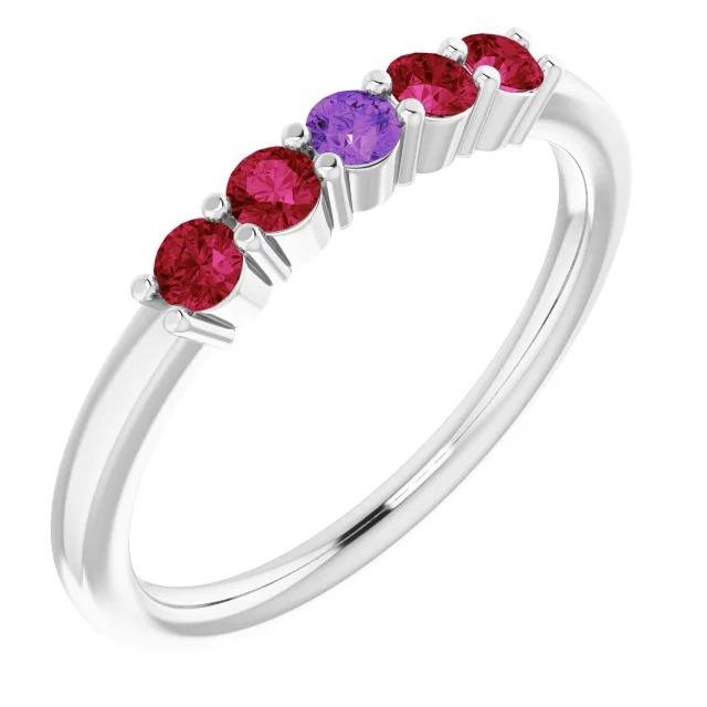 Sapphire Ruby Band 1,50 Karaat Dames Sieraden - harrychadent.nl