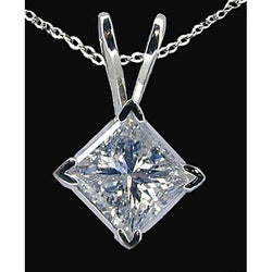 Schitterende diamant 2,25 Cts. Hanger F Vs1 Diamant Goud