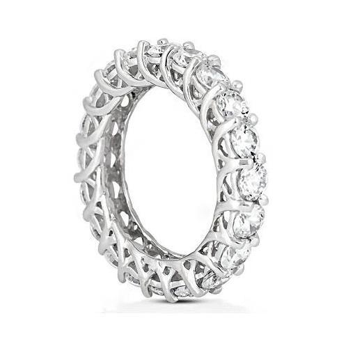 Schitterende diamanten 4 ct. Eeuwigheid Trouwring Vrouwen Sieraden - harrychadent.nl