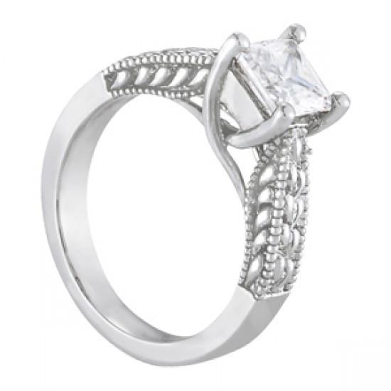 Solitaire 1,25 karaat prinses geslepen diamanten ring Nieuw - harrychadent.nl