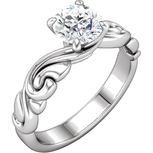 Solitaire 1,51 karaat ronde diamanten jubileumring wit goud 14K - harrychadent.nl