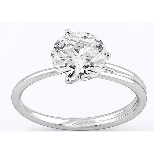 Solitaire Briljant geslepen 3 ct diamanten jubileumring goud wit - harrychadent.nl