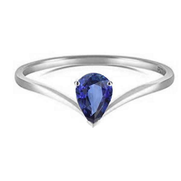 Solitaire Ceylon Sapphire Verlovingsring 1,50 karaat goud - harrychadent.nl