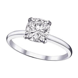 Solitaire Diamond 2.01 karaat kussen diamanten ring