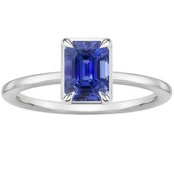 Solitaire Edelsteen Ring Prong Set smaragd Ceylon Sapphire 3 karaat