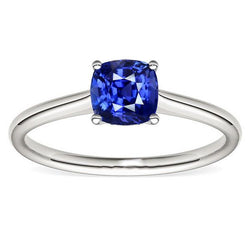 Solitaire Edelsteen Sieraden Kussen Ceylon Sapphire Ring 1,50 Karaat