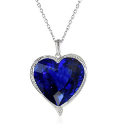Solitaire Heart Bezel Hanger Sri Lankaans saffiergoud 3,50 karaat