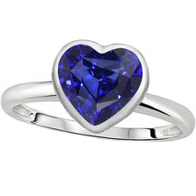Afbeelding in Gallery-weergave laden, echte heart saffier 2.50karaat watch vooraanzicht
