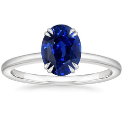 Solitaire Jubileumringset Ceylon Sapphire 2,50 karaat