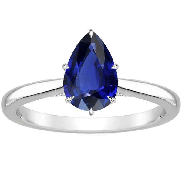 Solitaire Prong Setting Ring Peer Ceylon Sapphire 2,50 Karaat - harrychadent.nl