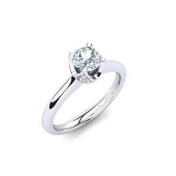 Solitaire Ring Wit Goud 1.50 Karaat Ronde Diamant