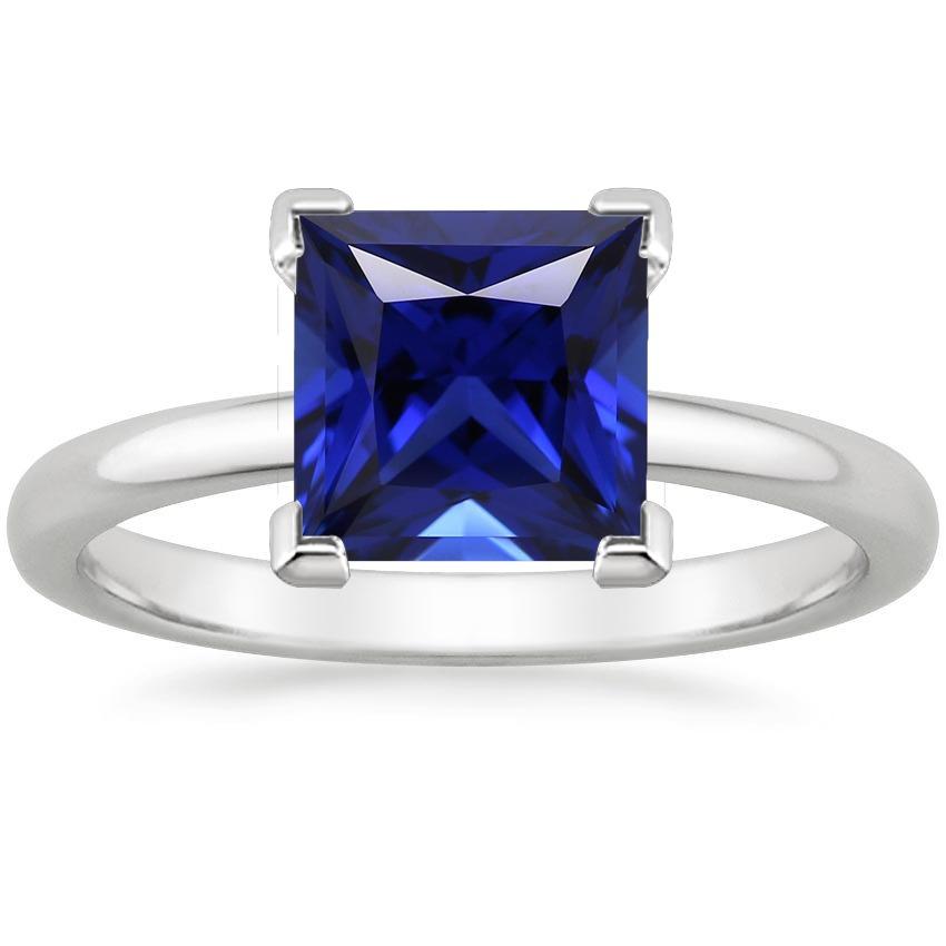 Solitaire Ring prinses Ceylon Sapphire Edelsteen Prong Set 5 karaat - harrychadent.nl