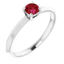 Afbeelding in Gallery-weergave laden, Solitaire Ruby Ring 1,25 Karaat 4 Prong Setting Sieraden Nieuw - harrychadent.nl

