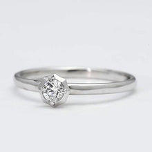 Afbeelding in Gallery-weergave laden, Solitaire diamanten ring 0,75 karaat witgoud 14K - harrychadent.nl
