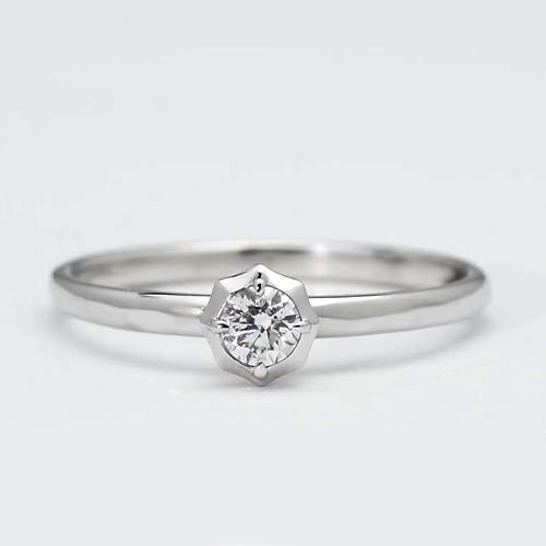 Solitaire diamanten ring 0,75 karaat witgoud 14K - harrychadent.nl