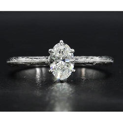 Solitaire diamanten ring 1,50 karaat vintage stijl sieraden