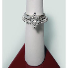 Afbeelding in Gallery-weergave laden, Solitaire diamanten ring wit goud 14K 2 karaat markiezin geslepen - harrychadent.nl

