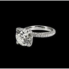 Afbeelding in Gallery-weergave laden, Solitaire diamanten verlovingsring F Vs1/Vvs1 met accent 3.01 Ct. WG 14K - harrychadent.nl
