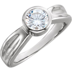 Solitaire diamanten witgouden ring 1 karaat