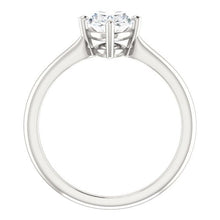Afbeelding in Gallery-weergave laden, Solitaire ovale diamanten ring 4 karaat 4 griffen in wit goud 14K - harrychadent.nl
