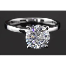 Afbeelding in Gallery-weergave laden, Solitaire ronde diamanten ring 2 karaat - harrychadent.nl
