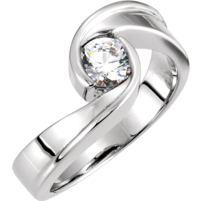 Solitaire ronde diamanten verlovingsring 0,75 karaat - harrychadent.nl