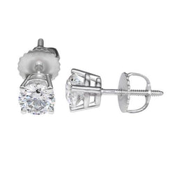Solitaire ronde vorm 1.50 karaat diamanten dames oorbel sieraden