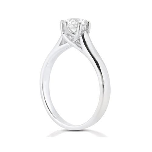 Solitaire sieraden ring 0,75 karaat ronde diamant - harrychadent.nl