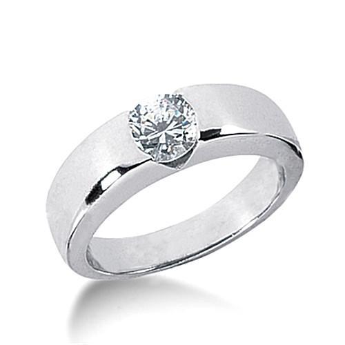 Solitaire verlovingsring ronde diamanten ring WG 14K sieraden 1,51 karaat - harrychadent.nl