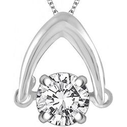 Solitaire Rond Briljantslijpsel 2.75 Karaat Echte Natuurlijke uit de aarde gewonnen Diamanten Hanger Ketting