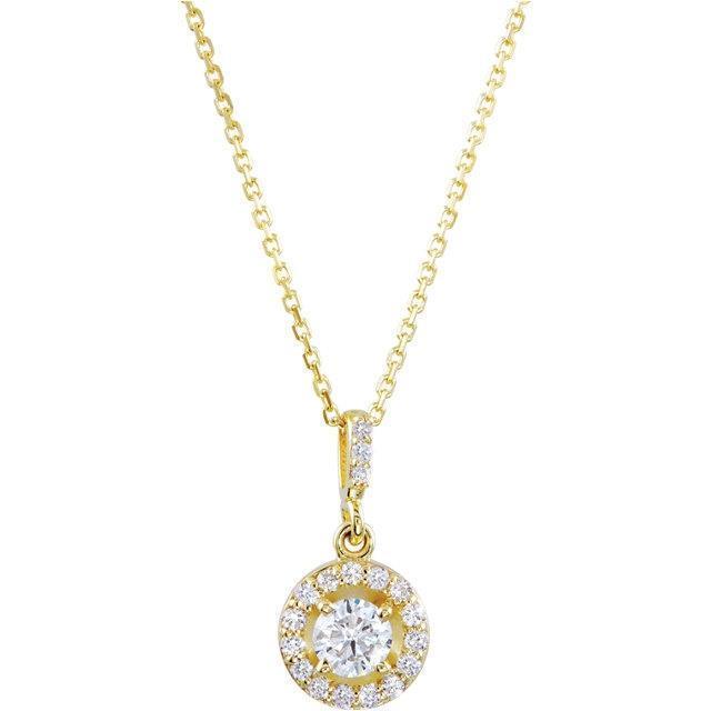 Sprankelende 1.45 karaat diamanten hanger ketting geel goud 14K - harrychadent.nl