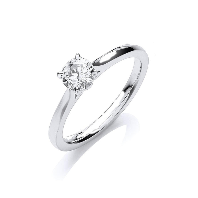 Sprankelende ronde diamanten verlovingsring van 1.50 karaat - harrychadent.nl