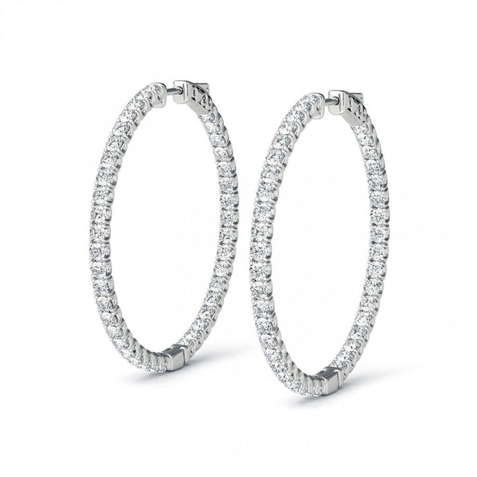 Sprankelende Briljant Geslepen Echt Diamanten Oorringen Van 4,80 ct Voor Dames - harrychadent.nl