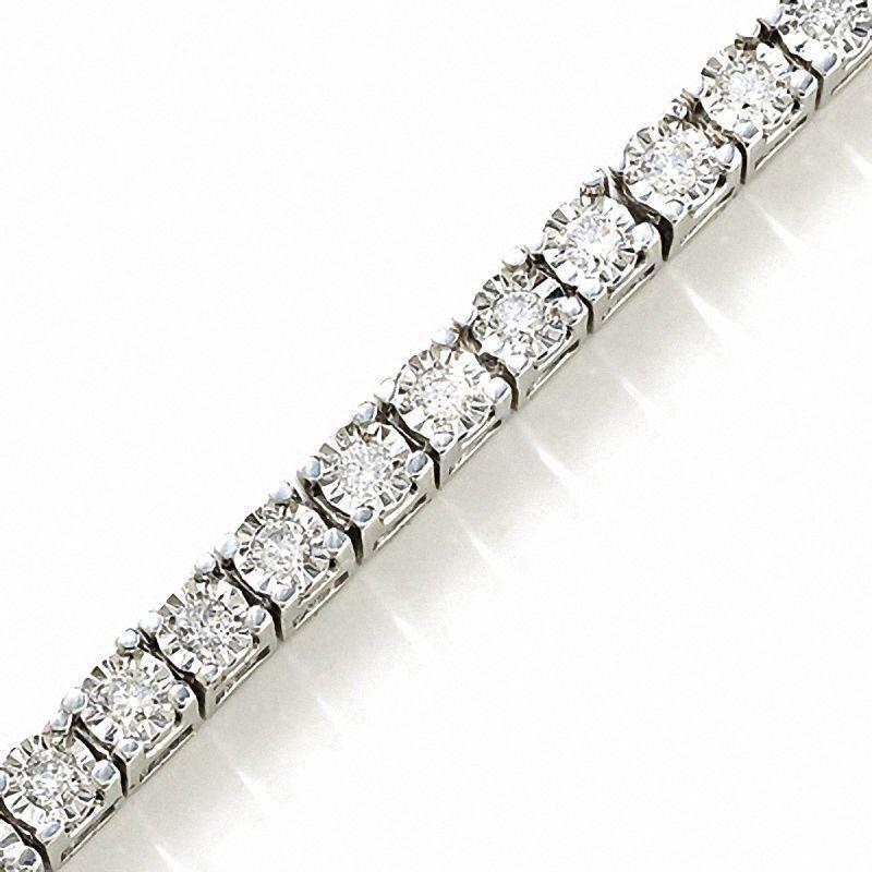 Sprankelende Ronde Geslepen Echt Diamanten Tennisarmband Wit Goud 14K 6 karaat - harrychadent.nl